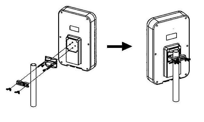 Maximum DA-8000 antenne montering på masterør